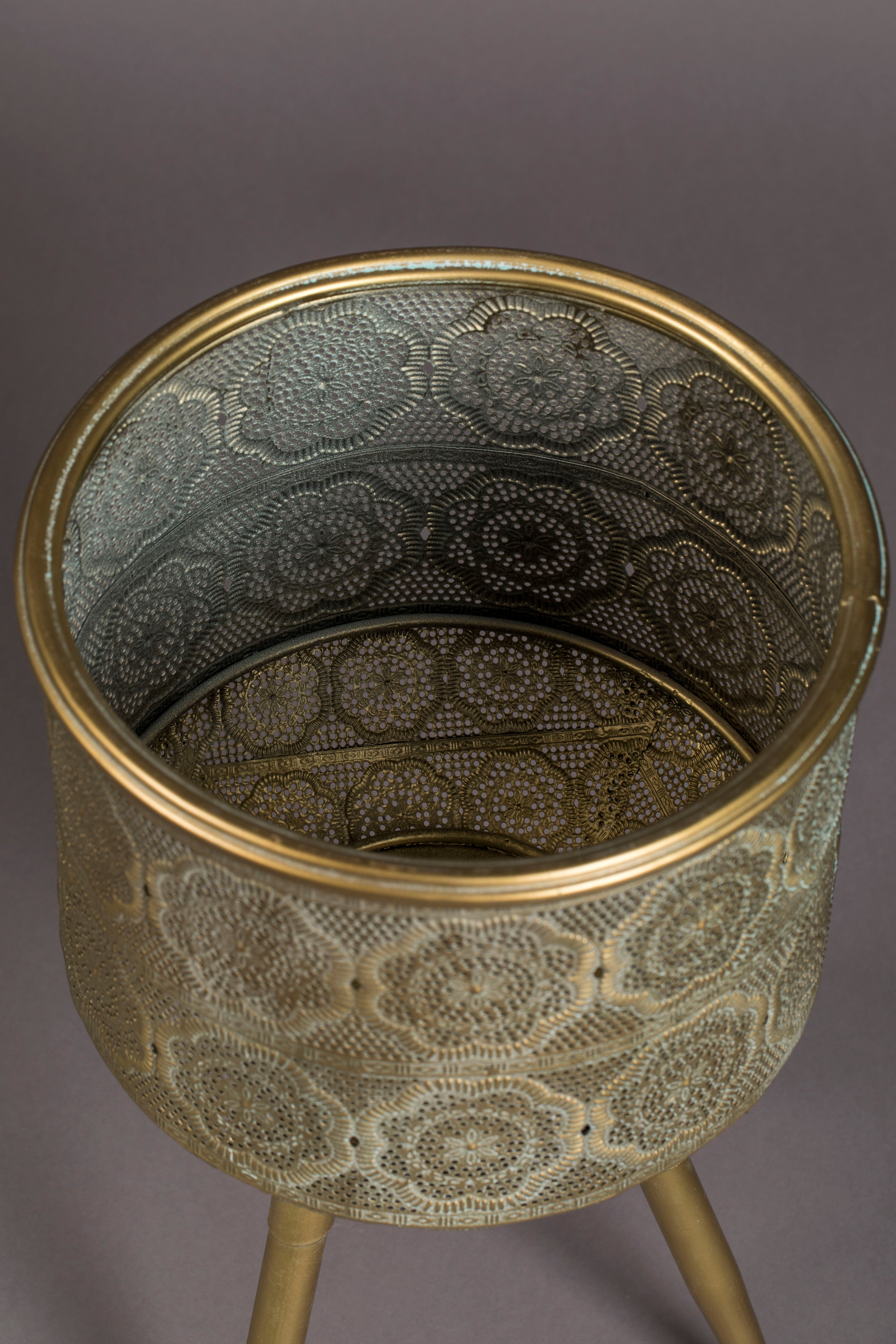 Dutchbone Botanique Green & Gold Planter Medium